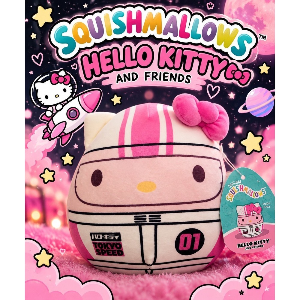 Hello Kitty Astronaut Squishmallows – Space Suit Plush – NWT